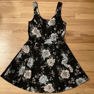 Floral fit and flare dress